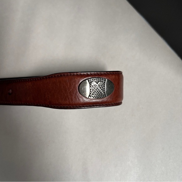 Golf Belt women’s large Brown leather silver golf themed embellishments *Read - Picture 3 of 8